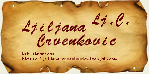 Ljiljana Crvenković vizit kartica